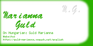 marianna guld business card